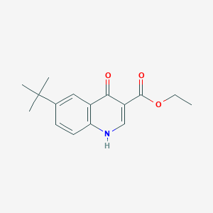 molecular formula C16H19NO3 B3009218 6-tert-Butyl-4-hydroxy-quinoline-3-carboxylic acid ethyl ester CAS No. 228728-32-3
