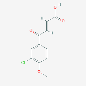 molecular formula C11H9ClO4 B3009226 4-(3-氯-4-甲氧基苯基)-4-氧代反式巴豆酸 CAS No. 627486-77-5