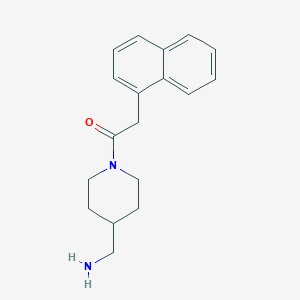 molecular formula C18H22N2O B3009231 1-[4-(Aminomethyl)piperidin-1-yl]-2-naphthalen-1-ylethanone CAS No. 353276-76-3