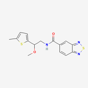 N-(2-methoxy-2-(5-methylthiophen-2-yl)ethyl)benzo[c][1,2,5]thiadiazole-5-carboxamide