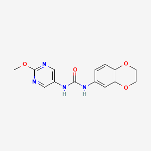 1-(2,3-Dihydrobenzo[b][1,4]dioxin-6-yl)-3-(2-methoxypyrimidin-5-yl)urea