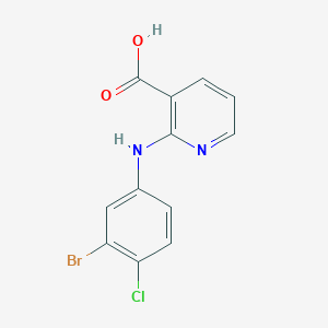 molecular formula C12H8BrClN2O2 B3009264 2-(3-Bromo-4-chloroanilino)pyridine-3-carboxylic acid CAS No. 1522738-39-1