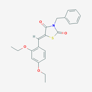 molecular formula C21H21NO4S B300927 3-Benzyl-5-(2,4-diethoxybenzylidene)-1,3-thiazolidine-2,4-dione 