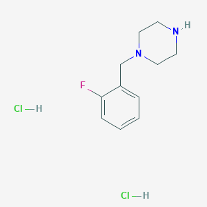 molecular formula C11H17Cl2FN2 B3009278 1-(2-氟苄基)哌嗪二盐酸盐 CAS No. 199672-03-2