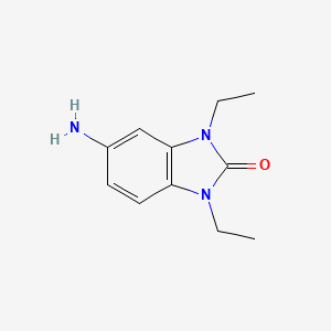 molecular formula C11H15N3O B3009279 5-amino-1,3-diethyl-1,3-dihydro-2H-benzimidazol-2-one CAS No. 247144-21-4