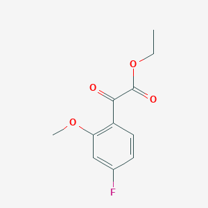 molecular formula C11H11FO4 B3009284 Ethyl 2-(4-fluoro-2-methoxyphenyl)-2-oxoacetate CAS No. 769944-35-6