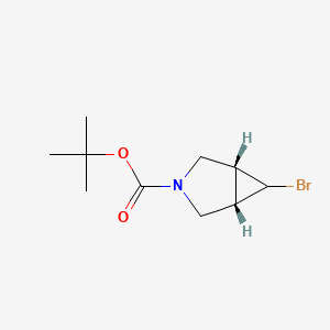 molecular formula C10H16BrNO2 B3009289 叔丁基 (1R,5S,6r)-6-溴-3-氮杂双环[3.1.0]己烷-3-羧酸盐 CAS No. 2126143-38-0
