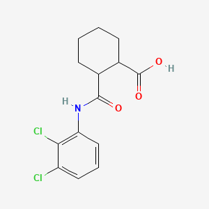 molecular formula C14H15Cl2NO3 B3009314 2-{[(2,3-Dichlorophenyl)amino]carbonyl}cyclohexanecarboxylic acid CAS No. 404584-09-4
