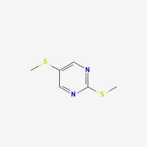 molecular formula C6H8N2S2 B3009315 2,5-Bis(methylthio)pyrimidine CAS No. 1510108-85-6