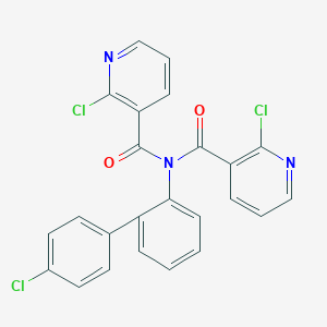 2-Chloro-N-[2-(4-chlorophenyl)phenyl]-N-(2-chloropyridine-3-carbonyl)pyridine-3-carboxamide