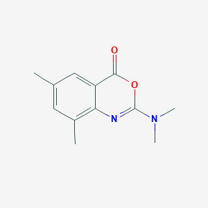molecular formula C12H14N2O2 B3009352 2-(dimethylamino)-6,8-dimethyl-4H-3,1-benzoxazin-4-one CAS No. 866038-52-0