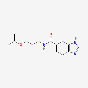 molecular formula C14H23N3O2 B3009362 N-(3-异丙氧基丙基)-4,5,6,7-四氢-1H-苯并[d]咪唑-5-甲酰胺 CAS No. 2034483-85-5