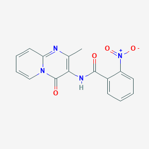molecular formula C16H12N4O4 B3009363 N-(2-methyl-4-oxopyrido[1,2-a]pyrimidin-3-yl)-2-nitrobenzamide CAS No. 897616-43-2