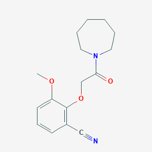 2-(2-(Azepan-1-yl)-2-oxoethoxy)-3-methoxybenzonitrile