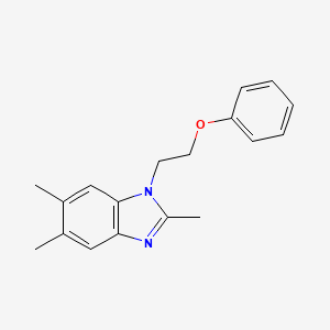 [2-(2,5,6-Trimethylbenzimidazolyl)ethoxy]benzene