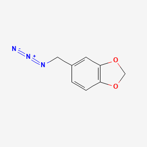 molecular formula C8H7N3O2 B3009393 5-(叠氮甲基)-2H-1,3-苯并二氧杂环 CAS No. 214783-17-2