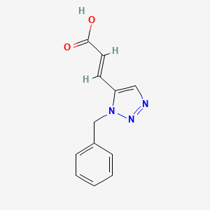 molecular formula C12H11N3O2 B3009399 (2E)-3-(1-苄基-1H-1,2,3-三唑-5-基)丙-2-烯酸 CAS No. 1706520-76-4