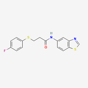 N-(benzo[d]thiazol-5-yl)-3-((4-fluorophenyl)thio)propanamide