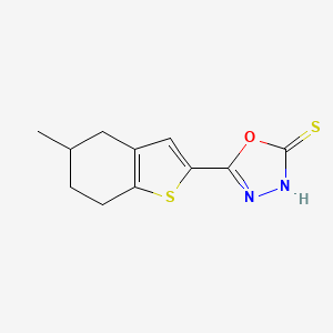 5-(5-Methyl-4,5,6,7-tetrahydro-1-benzothiophen-2-yl)-1,3,4-oxadiazole-2-thiol