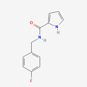 molecular formula C12H11FN2O B3009429 N-[(4-fluorophenyl)methyl]-1H-pyrrole-2-carboxamide CAS No. 478249-63-7