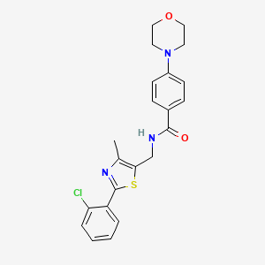 N-((2-(2-chlorophenyl)-4-methylthiazol-5-yl)methyl)-4-morpholinobenzamide