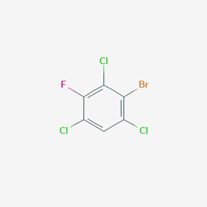 1-Bromo-3-fluoro-2,4,6-trichlorobenzene