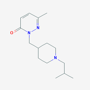 molecular formula C15H25N3O B3009449 6-Methyl-2-{[1-(2-methylpropyl)piperidin-4-yl]methyl}-2,3-dihydropyridazin-3-one CAS No. 2097890-91-8