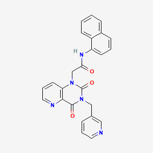2-(2,4-dioxo-3-(pyridin-3-ylmethyl)-3,4-dihydropyrido[3,2-d]pyrimidin-1(2H)-yl)-N-(naphthalen-1-yl)acetamide