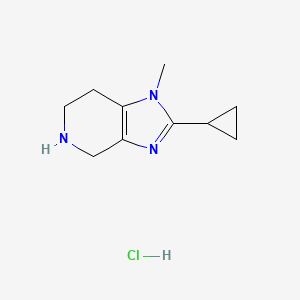 2-cyclopropyl-1-methyl-1H,4H,5H,6H,7H-imidazo[4,5-c]pyridine hydrochloride