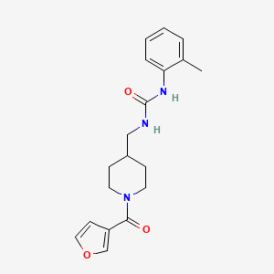 1-((1-(Furan-3-carbonyl)piperidin-4-yl)methyl)-3-(o-tolyl)urea