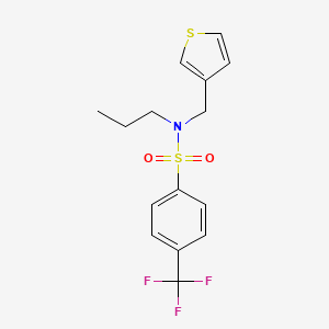 N-propyl-N-(thiophen-3-ylmethyl)-4-(trifluoromethyl)benzenesulfonamide