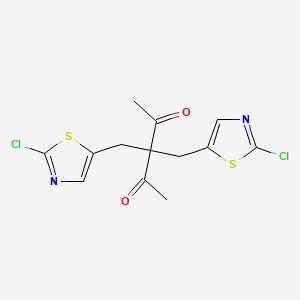 3,3-Bis[(2-chloro-1,3-thiazol-5-yl)methyl]-2,4-pentanedione