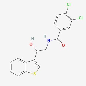 N-(2-(benzo[b]thiophen-3-yl)-2-hydroxyethyl)-3,4-dichlorobenzamide