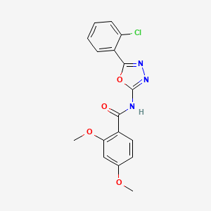 molecular formula C17H14ClN3O4 B3009490 N-(5-(2-氯苯基)-1,3,4-恶二唑-2-基)-2,4-二甲氧基苯甲酰胺 CAS No. 865249-37-2