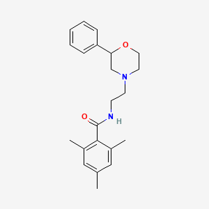 2,4,6-trimethyl-N-(2-(2-phenylmorpholino)ethyl)benzamide