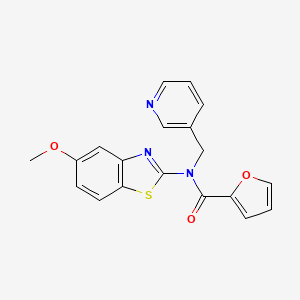 N-(5-methoxybenzo[d]thiazol-2-yl)-N-(pyridin-3-ylmethyl)furan-2-carboxamide
