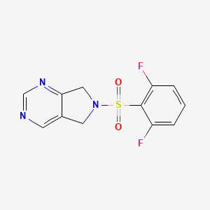 6-((2,6-difluorophenyl)sulfonyl)-6,7-dihydro-5H-pyrrolo[3,4-d]pyrimidine