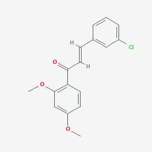 molecular formula C17H15ClO3 B3009520 3-(3-Chlorophenyl)-1-(2,4-dimethoxyphenyl)prop-2-en-1-one CAS No. 1482338-71-5
