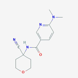 molecular formula C14H18N4O2 B3009547 N-(4-Cyanooxan-4-yl)-6-(dimethylamino)pyridine-3-carboxamide CAS No. 2194842-18-5