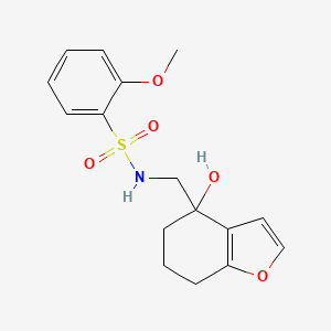 N-((4-hydroxy-4,5,6,7-tetrahydrobenzofuran-4-yl)methyl)-2-methoxybenzenesulfonamide