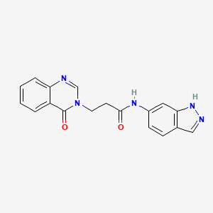 N-(1H-indazol-6-yl)-3-(4-oxoquinazolin-3(4H)-yl)propanamide