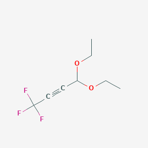 molecular formula C8H11F3O2 B3009558 4,4-Diethoxy-1,1,1-trifluorobut-2-yne CAS No. 2260936-14-7