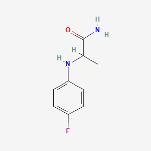 2-(4-Fluoroanilino)propanamide