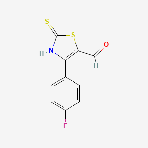4-(4-Fluorophenyl)-2-thioxo-2,3-dihydro-1,3-thiazole-5-carbaldehyde