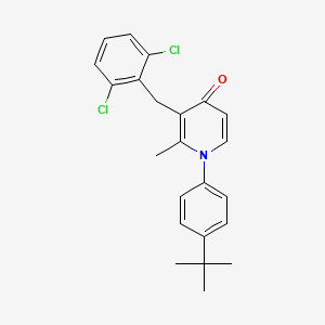 1-[4-(tert-butyl)phenyl]-3-(2,6-dichlorobenzyl)-2-methyl-4(1H)-pyridinone
