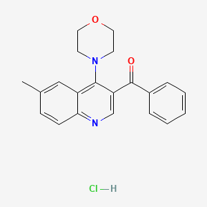 3-Benzoyl-6-methyl-4-(morpholin-4-yl)quinoline hydrochloride