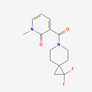 3-(1,1-difluoro-6-azaspiro[2.5]octane-6-carbonyl)-1-methylpyridin-2(1H)-one