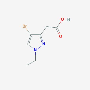 molecular formula C7H9BrN2O2 B3009584 (4-溴-1-乙基-1H-吡唑-3-基)乙酸 CAS No. 1310379-53-3
