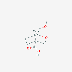 molecular formula C9H14O4 B3009589 1-(Methoxymethyl)-2-oxabicyclo[2.2.1]heptane-4-carboxylic acid CAS No. 2460757-04-2