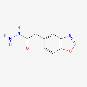 molecular formula C9H9N3O2 B3009611 2-(1,3-苯并恶唑-5-基)乙酰肼 CAS No. 1092345-58-8